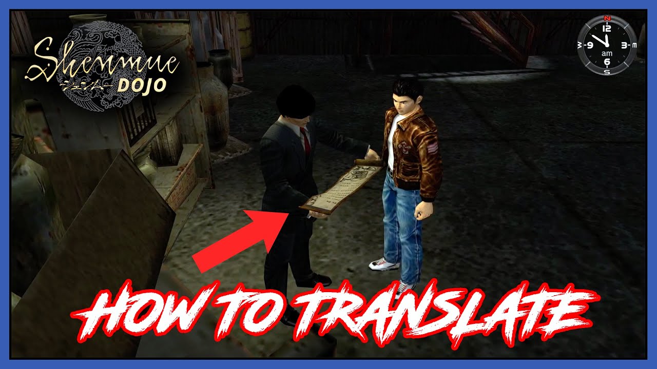 How to Translate Mysterious Scroll / Stab Armor in Shenmue - YouTube