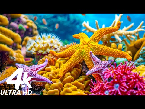 11 Hours Of Beautiful Coral Reef Fish 4K (ULTRA HD) - Relaxing Ocean Fish With Relaxing Music