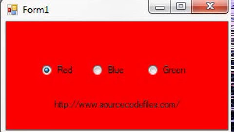 VB.NET Examples - Change Back color