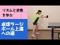 「卓球　ラージボール上達への道」５　【半面ショートでリズムと姿勢を学ぶ】