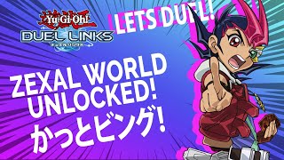 ZEXAL WORLD UNLOCKED!!! LET'S DUEL!! | Yu-Gi-Oh! Duel Links