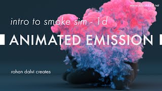 Introduction to smoke simulation - 1D - Animated Emission screenshot 4