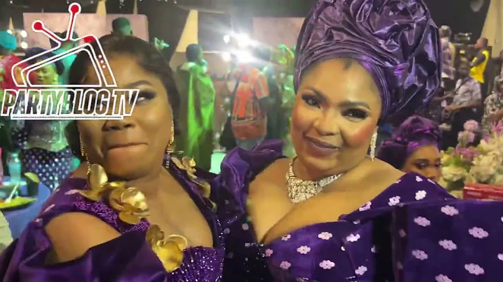 SEYI EDUN, LAIDE BAKARE, VICTORIA KOLAWOLE ON STAGE WITH FEMI JOHNSON AT MERCY AIGBE MUM’s BURIAL