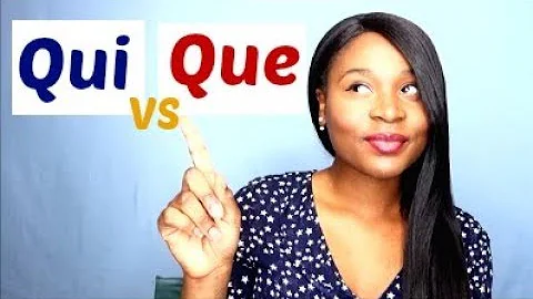 What is the meaning of the French word que?
