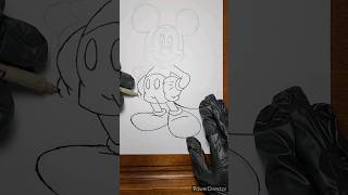 Drawing Mickey Mouse Timelapse #shorts
