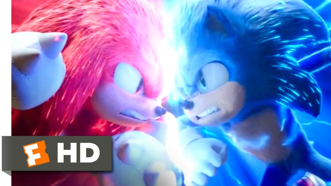 Sonic Vs Super Sonic With Knuckles_Sonic The Hedgehog 2_Sonic 2 Movie New  Video Clip, Sonic Vs Super Sonic With Knuckles_Sonic The Hedgehog 2_Sonic 2  Movie New Video Clip