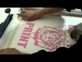 カット製版 How to screen print