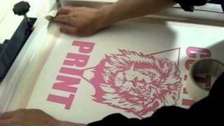 カット製版 How to screen print