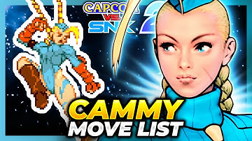 CAMMY WHITE MOVE LIST - Capcom vs. SNK 2: Mark of  the Millenium 2001 (CVS2)