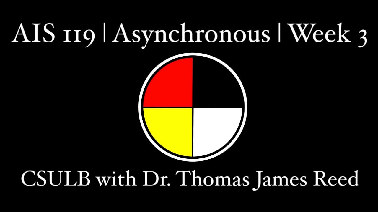 AIS 119 Asynchronous Week 3 with Dr  Reed CSULB