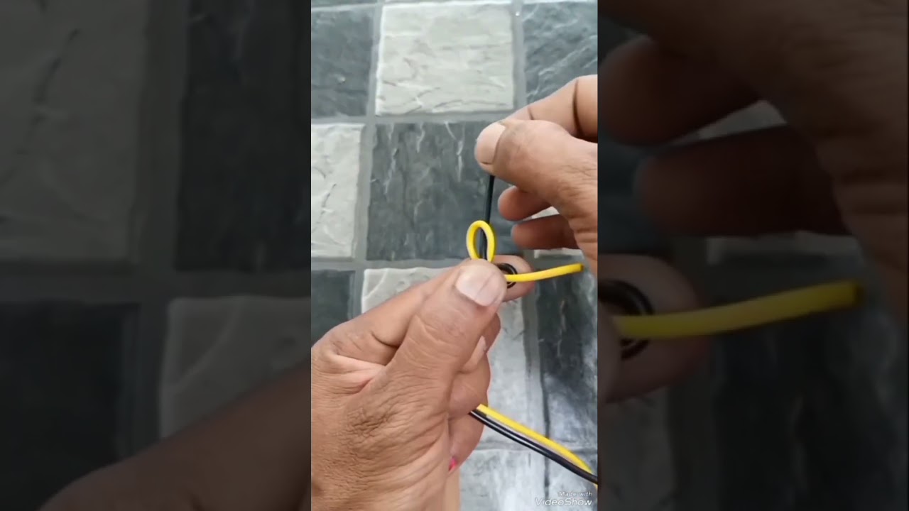 connect the two wire pin plug of electric wire 