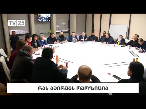 რას აპირებს ოპოზიცია