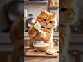 Watch a Clever Cat Cook and Enjoy Crispy Fried Mushrooms!