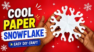 COOL PAPER SNOWFLAKE WINTER ❄⛄Frostilla | How to make paper SNOWFLAKE for winter ❄⛄