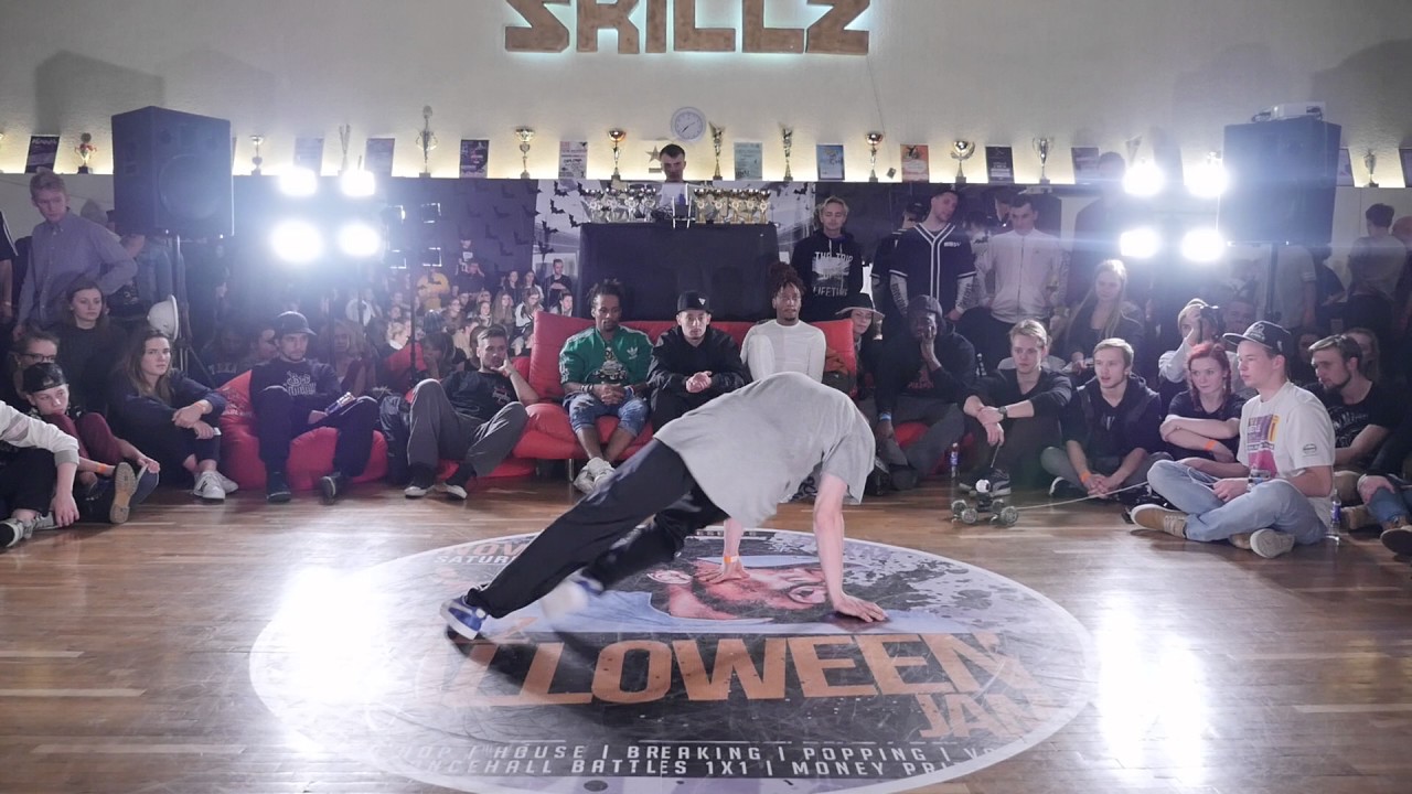 SKILLZ Halloween Jam 2016   breaking open eight finals    Stepy vs Bboy Egis Part 1