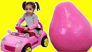 GIANT PINK Electric Ride On Car Theme Park Puddle | Kiddyzuzaa