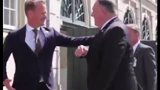 Mike Pompeo denied a handshake by Denmark Secretary. 22 July 2020