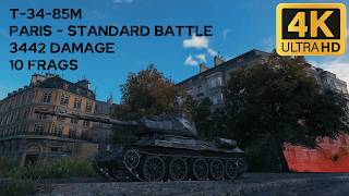 T-34-85M 3,4k damage 10 frags on Paris - World of Tanks T-34-85M 3,4k damage 10 frags on Paris - World of Tanks