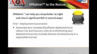 iSOA Group's new DPAdmin - A DataPower Deployment Automation Tool