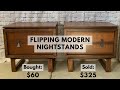 Extreme Modern Nightstand Makeover! // Furniture Flipping for Profit