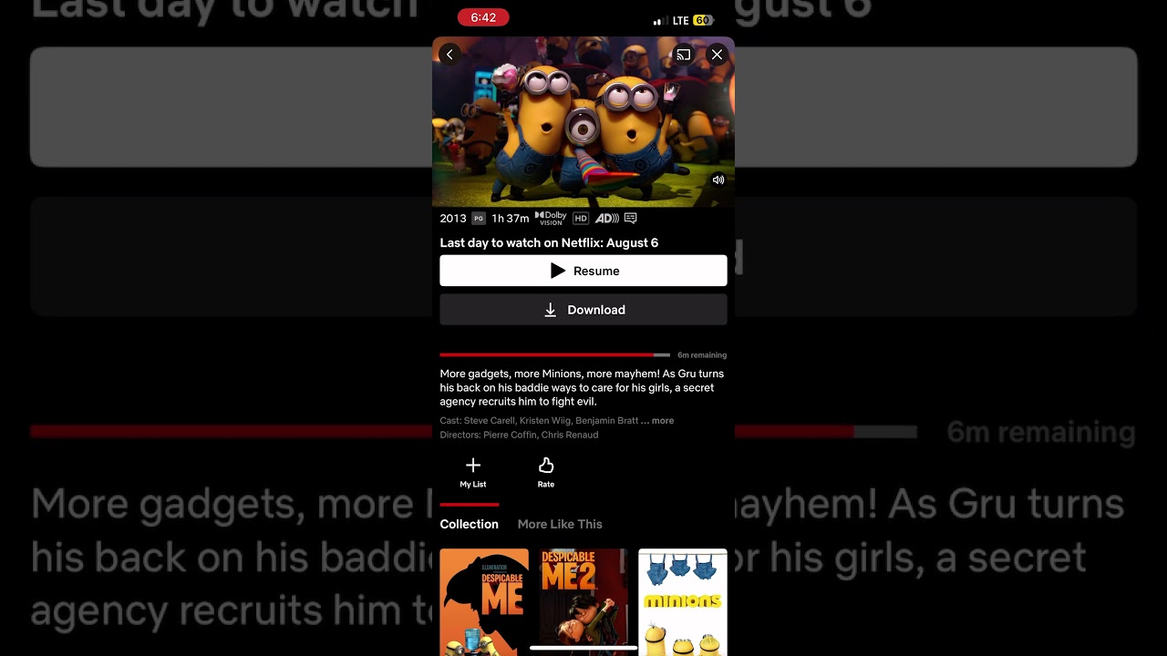 Despicable me (1-3) is leaving soon on Netflix