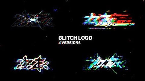 Glitch Logo 4 in 1 ★ After Effects Template ★ AE Templates