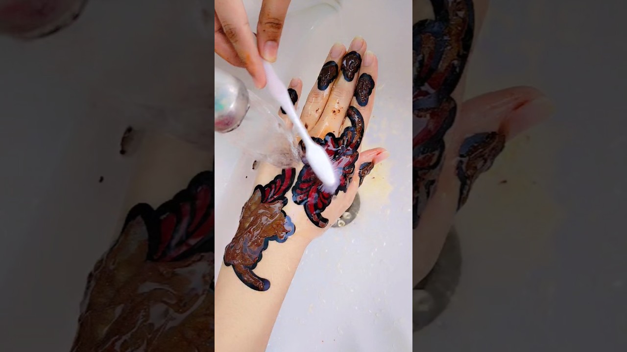 beautiful sticker mehndi design #shorts