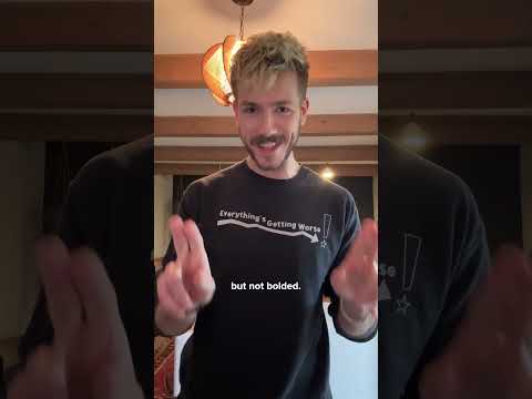 Telling everyone a different trend