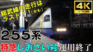 【ラストラン】255系特急しおさい 18年と3ヵ月の活躍に終止符！