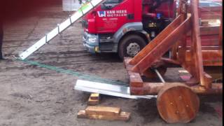Floating Arm Trebuchet testing 2014 part 4