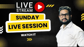Sunday Live Session | Join Us | at 6:00 PM | JR Tutorials |