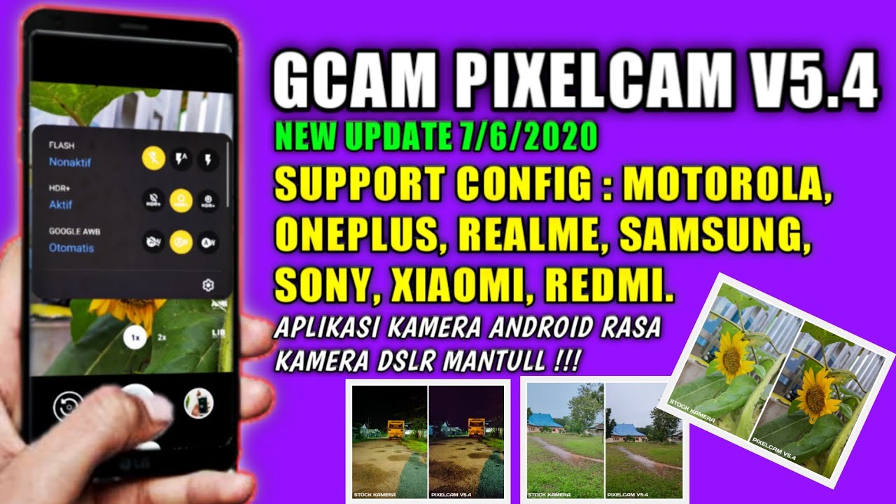 Install Gcam PixelCam v5.4 + Config Stable  || Review and Tester Gcam