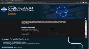 Renew Microsoft Certification for free