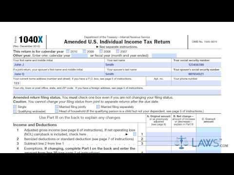 how to do an amendment 1040x and 201x form 1040x turbotax