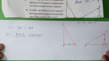 Q.9, Ex.7.2 Chapter:7 Congruence Of Triangles | Ncert Maths Class 7 | Cbse
