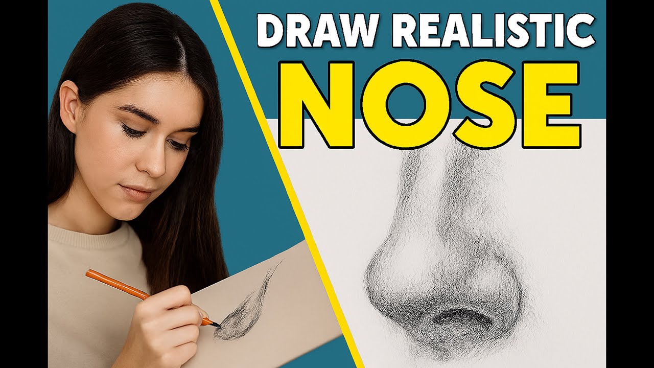 use this SECRET TRICK 🤫  to draw a PERFECT REALISTIC NOSE 😯I chauhan artist|