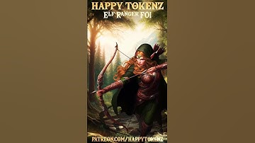 Elf Ranger - animated token #foundryvtt #fantasygrounds #roll20 #dnd