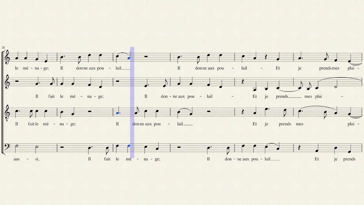 a cappella lyrics Il est bel et bon