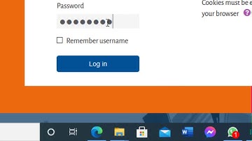 Login to Moodle for first time