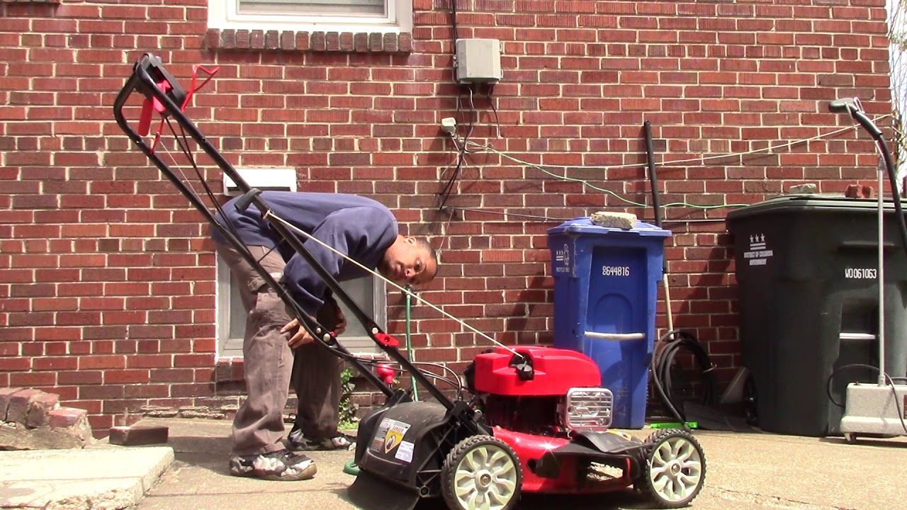 cold start lawn mower spring 2018 prt 1 YouTube