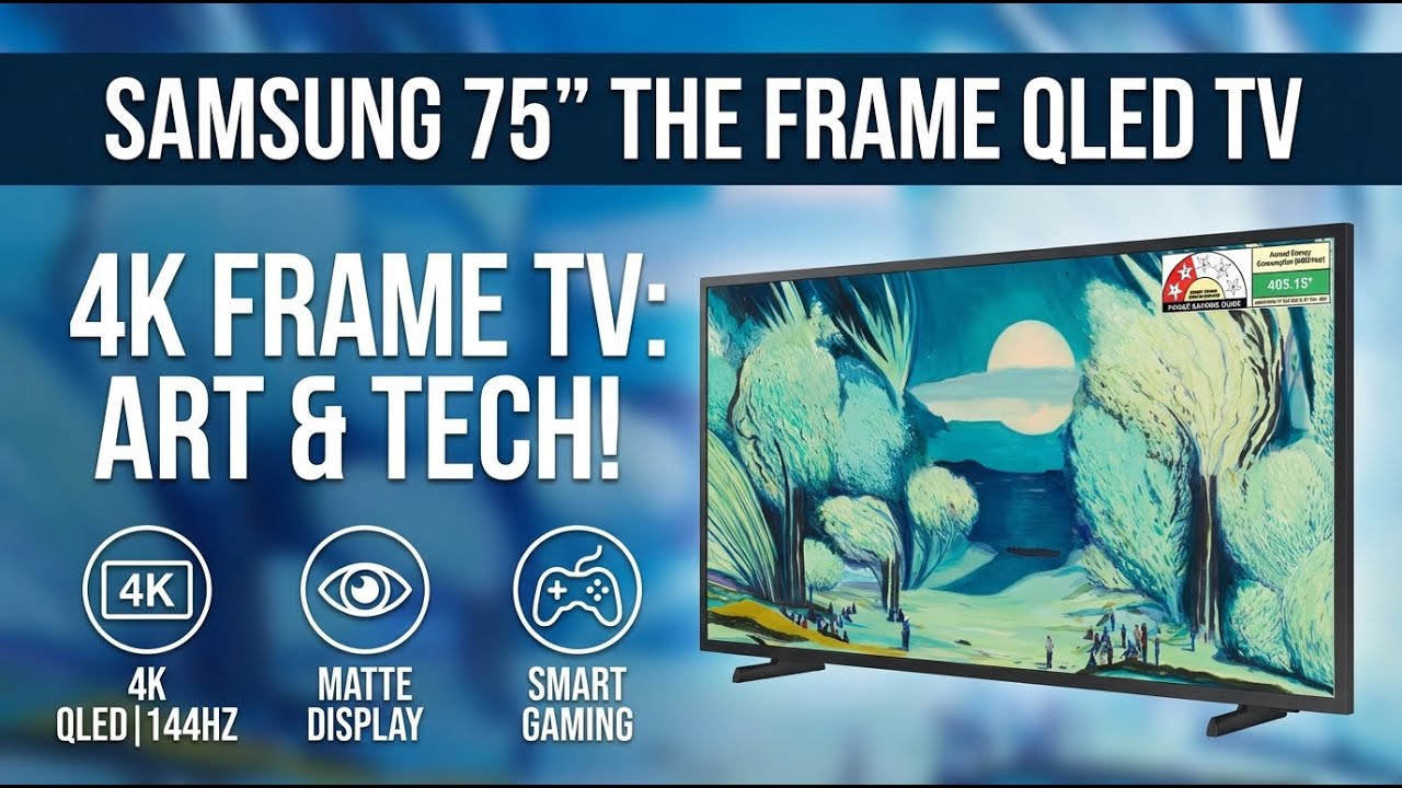 Samsung 75-Inch The Frame 4K Smart QLED TV- Detailed Full Review | Review in Hindi | Features