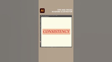 Consistency is the key to success | Tips and tricks in Adobe Illustrator