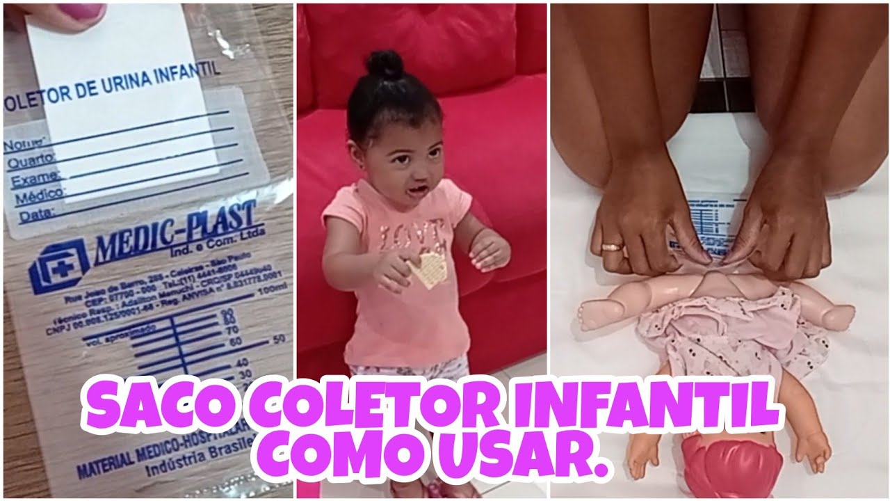 COLETOR INFANTIL FEMININO COMO USAR. - YouTube