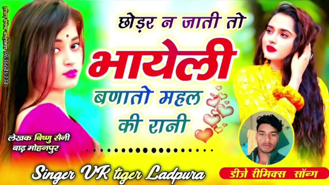 Song { 27 } इंस्टा वायरल न्यू सोंग 2026 छोडर न जाती तो जान बणातो महल की रानी singer vk tiger ladpura