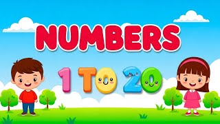 1 To 20 Counting For Kids Funny Numbers Preschool Learning & Fun