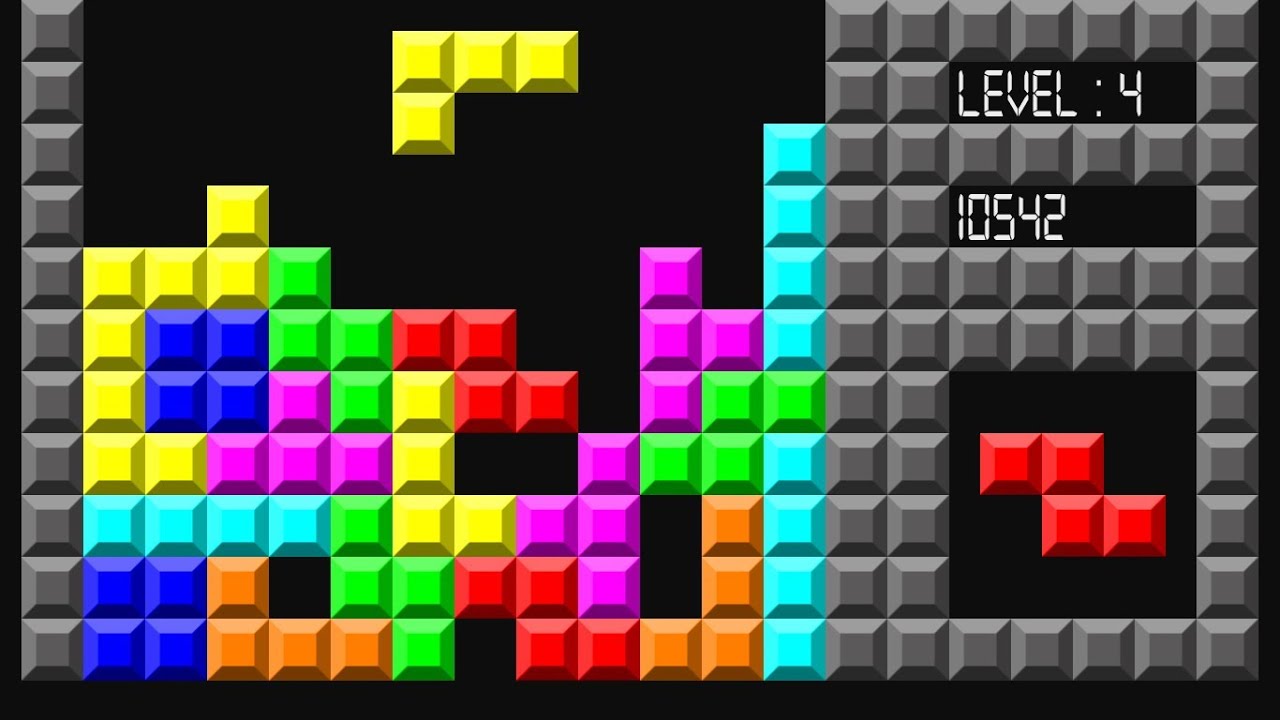 Tetris The Classic Online Flash Game Levels 1-9 - Arcade Games - YouTube