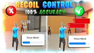 Recoil control in free fire 🔥 || Free fire headshot setting in tamil || 200% accuracy 🎯