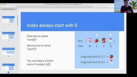 Swift Playgrounds #15/22 - Storing Information