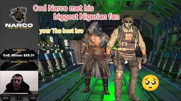 CoD Narco met his biggest fan 🤯🥺| CoD Narco plays with a Nigerian fan | CoD Narco | codm | cod