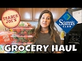 MASSIVE SAM'S CLUB & TRADER JOE'S GROCERY HAUL | $485.00 | PHILLIPS FamBam Hauls